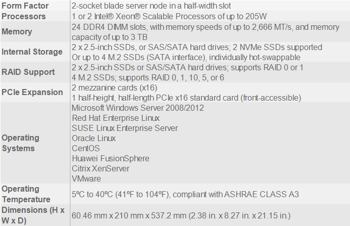 Huawei FusionServer CH121 V5 Half Width Compute Node