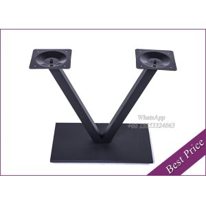 square and angular surface base with rectangular top Cast Iron Table (YT-25)