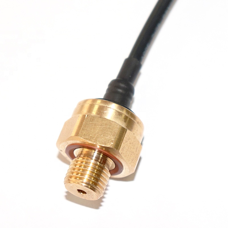 0.5-4.5VDC Electronic Brass Water Pressure Sensor For Liquid Gas