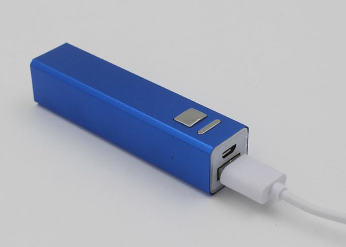 Colorful Rectangular Pocket USB Power Bank 2600mah Or Customized Capacity