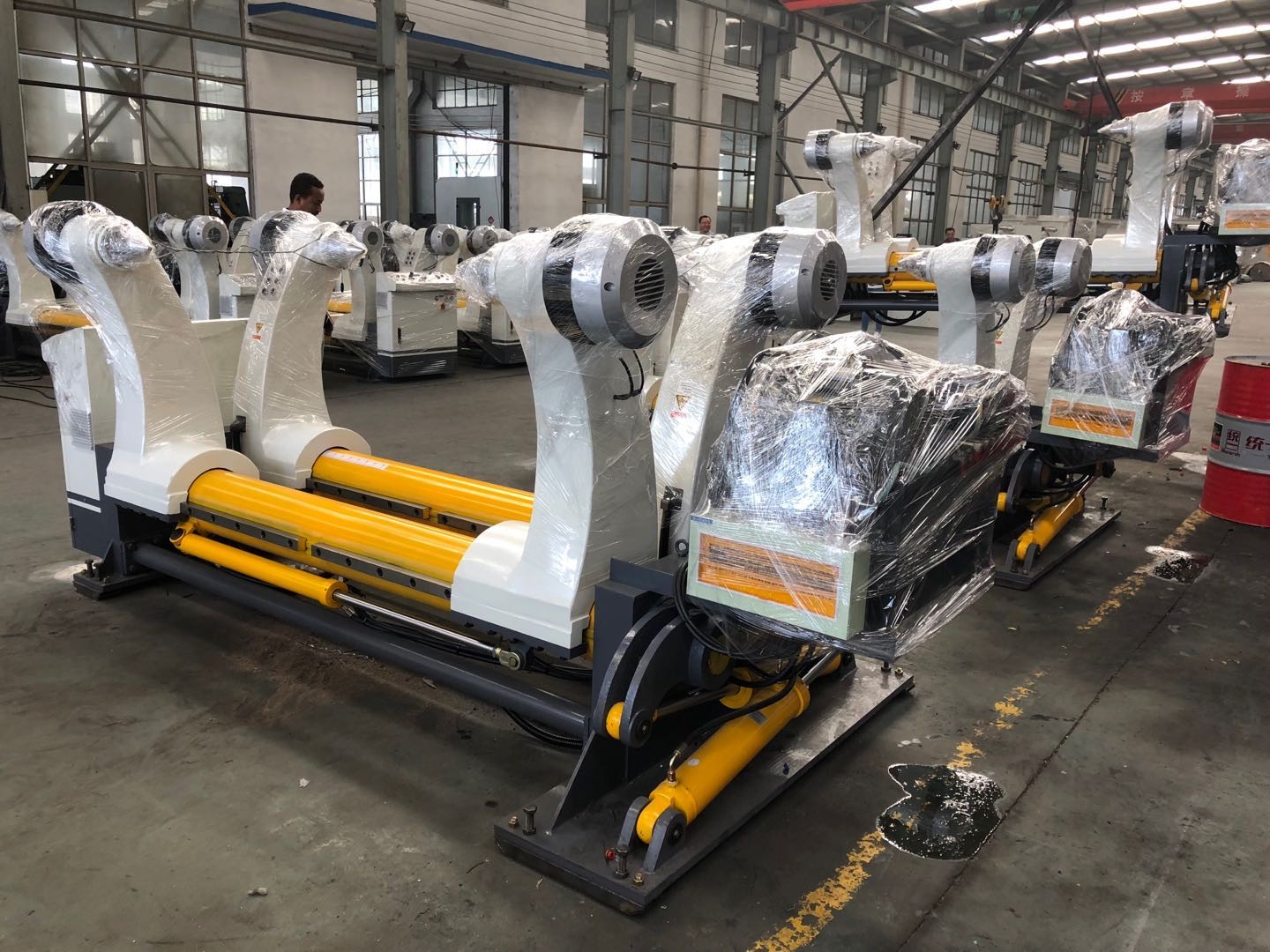 Automatic Hydraulic Mill Roll Stand Corrugated Cardboard Production Line