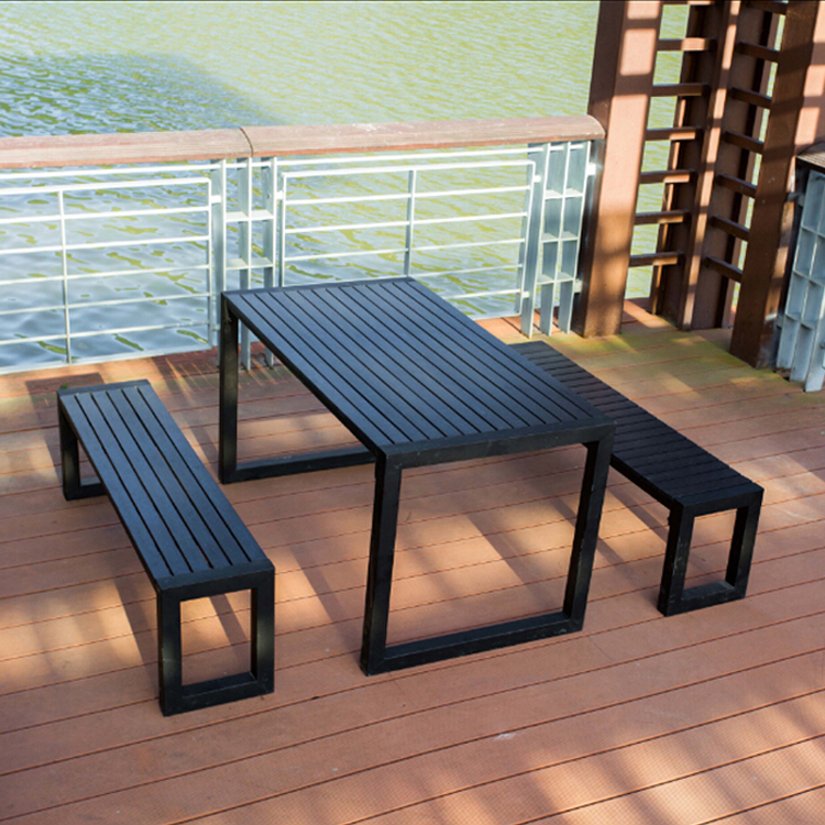 Outdoor Dinning Set Furniture Wood Picnic Table and Chairs