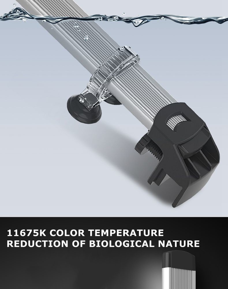 8790k 18cm Colorful Fish Tank LED Lamp Display Sucker Bracket Light Aquarium Accessories