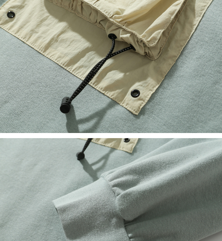 Wholesale Contrast Color Men Oversize Crewneck Custom boy sweatshirt