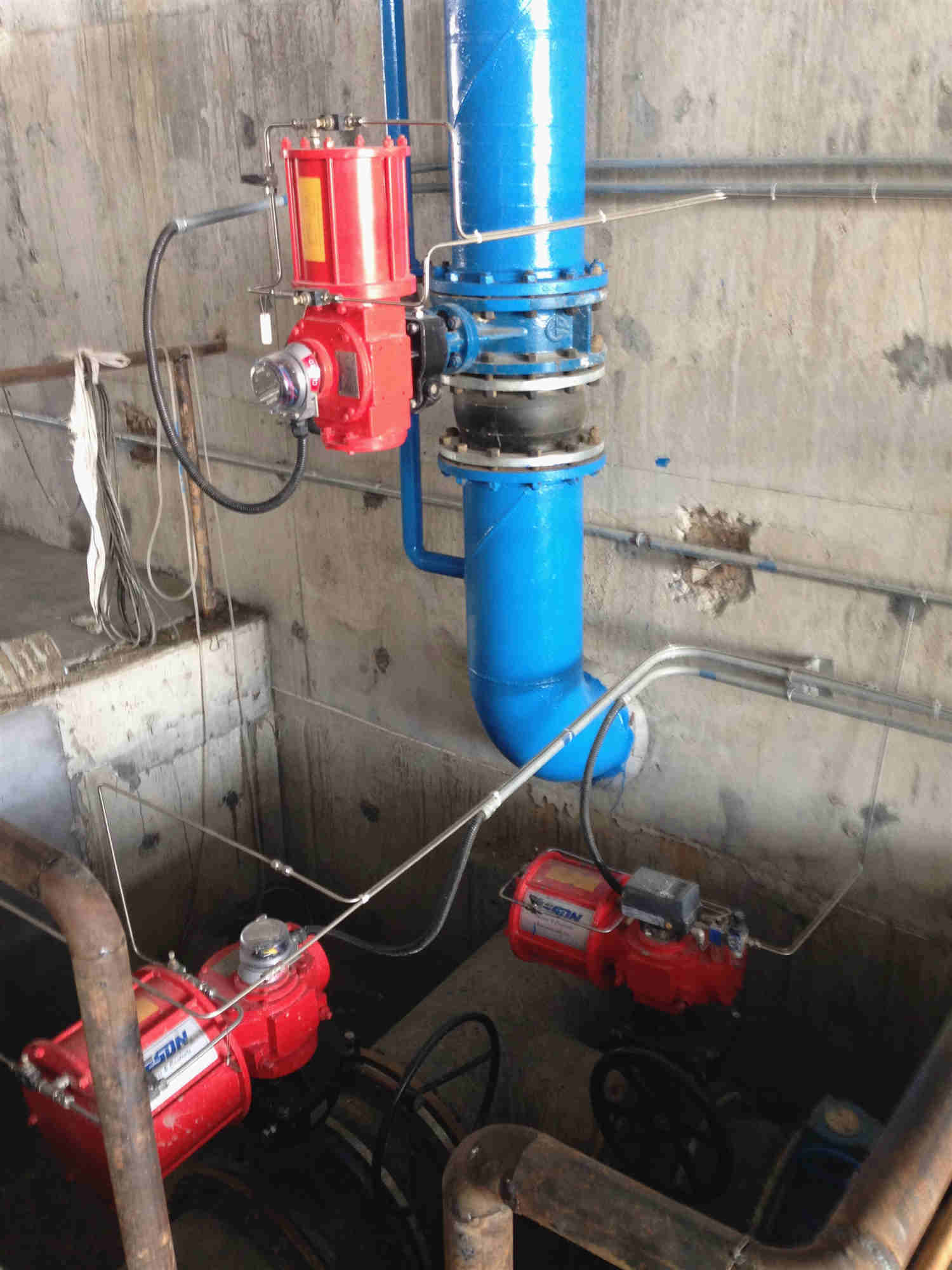 Heavy Duty Air Actuated Butterfly Valve For Water & Waste Valves And Actuators