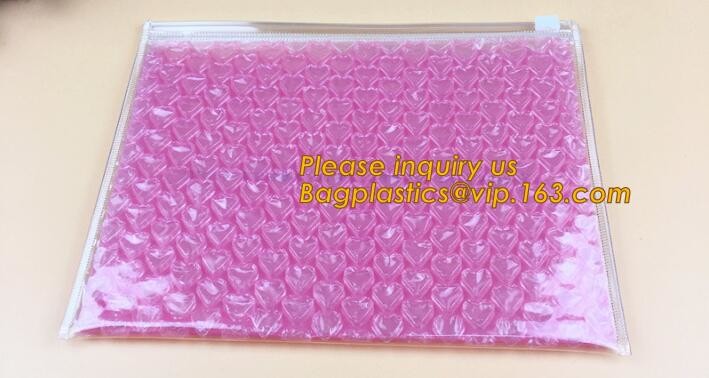air mail metallic holographi rose gold bubble padded mailer / Zip lockkk bubble bag/ slider bubble bag,Holographic Factory