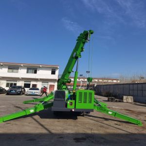 5ton EPA engine Spider Crawler Crane With Hydraulic Telescopic Outrigger