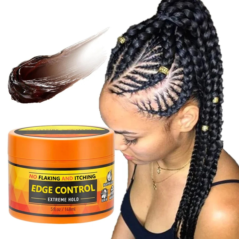 Oem Conditioning Edge Control Water Based Water Based Long Lasting Sweat Proof Waterproof Wax Styling Gel Pomade
