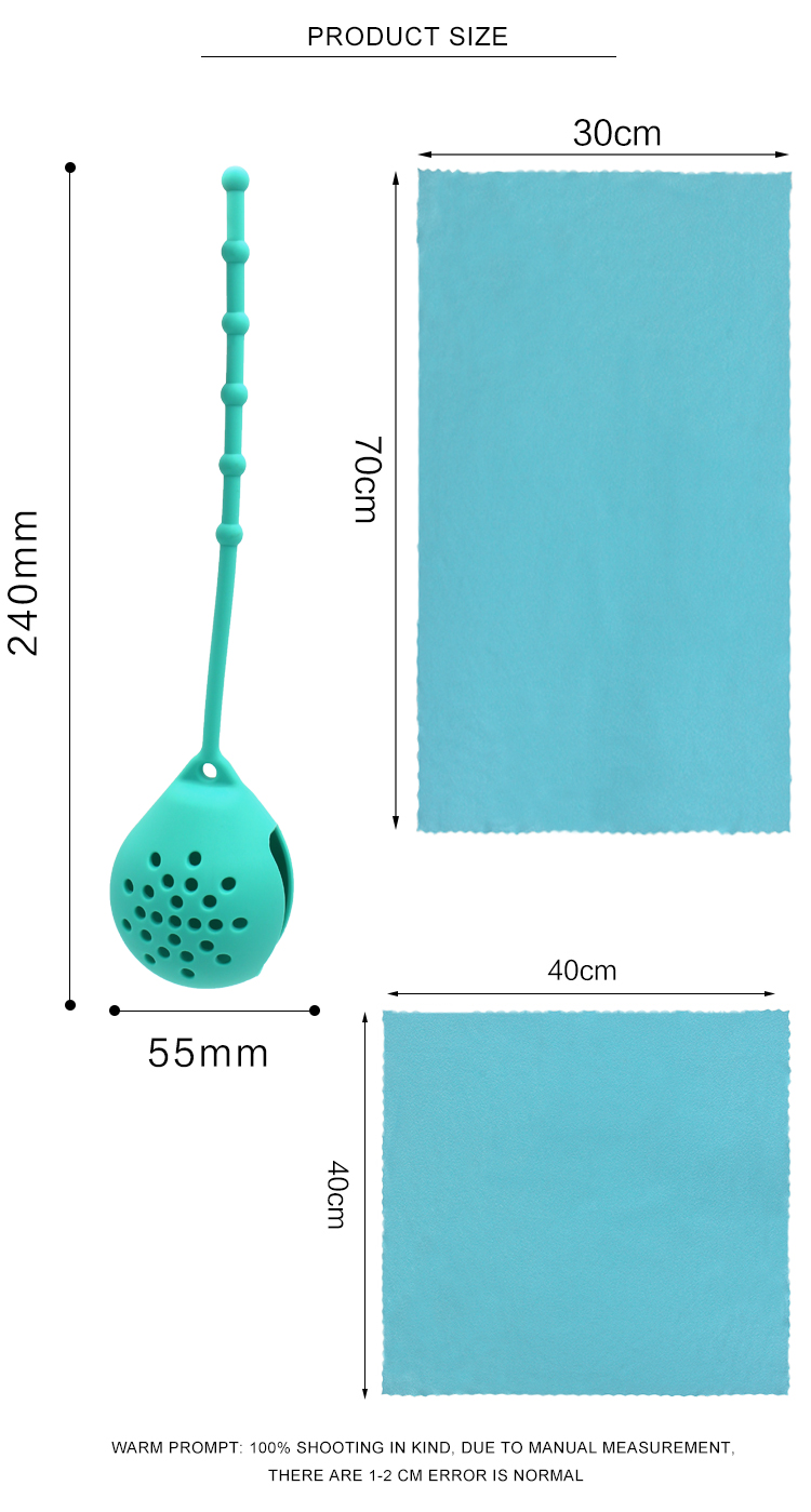 55g Lightweight Fast Drying Microfiber Towel With Silicone Case