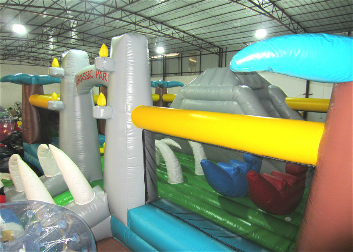 Attractive Dinosaur World Big Jumpy House , Outdoor Jurassic Park Kids Bounce House