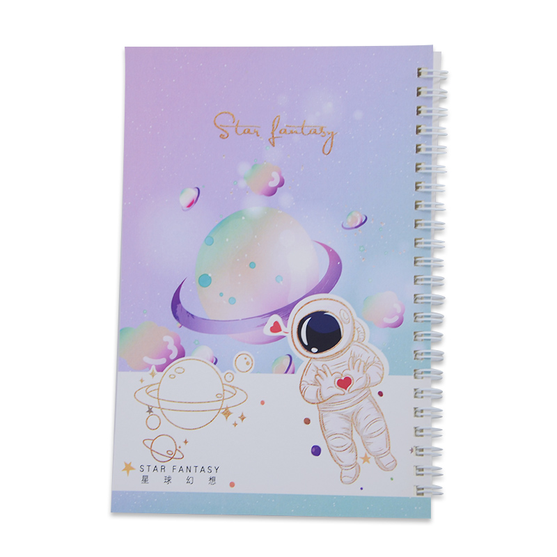 Pink Hard Cover A5 Custom Printing Notebook with Weekly Daily Planner and Paper Material