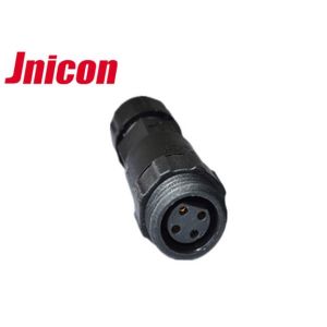 UL Approved 10A Waterproof Plug Connectors 4 Pole Male Female Screw Connecting