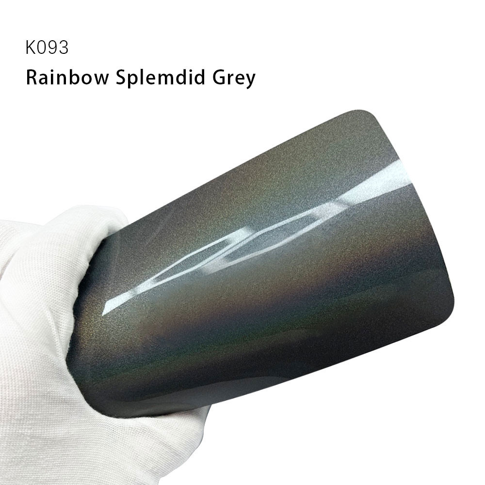K093 Rainbow Splemdid Grey Vehicle TPU Color Car Paint Protection Film Chameleon Wrap Vinyl