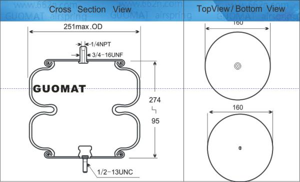 Firestone W01-358-6897 Industrial Air Spring Goodyear 2B9-228 Ride Rite Air Bags