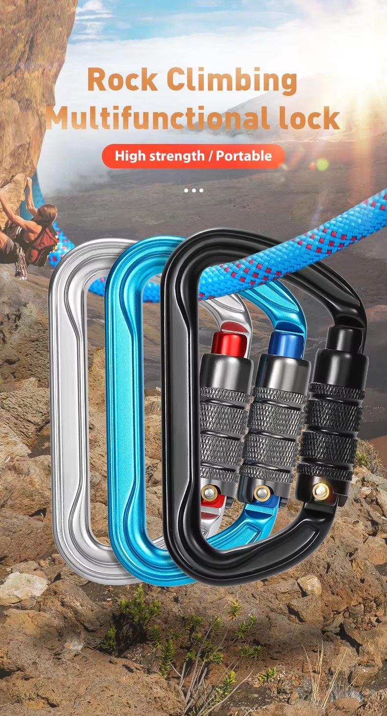OEM Accepting 30KN Heavy Duty Carabiner Snap Hook for Mountain Climbing in Heavy Industry