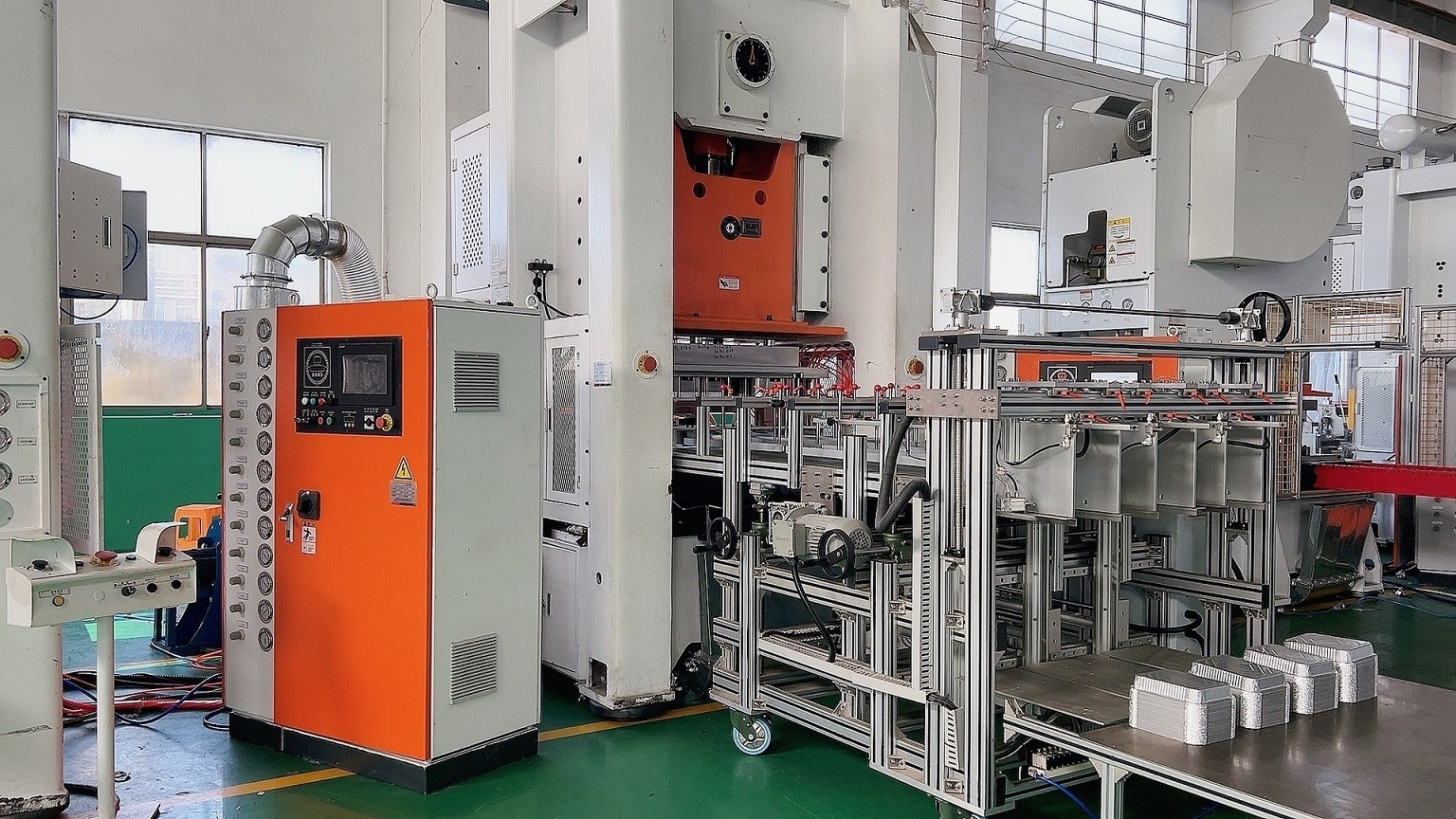 LK-T80 Automatic High Precised Steel H-type Siemens Motor Aluminum Foil Container Making Machine for Food Packing