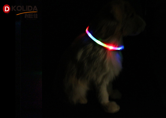Reflective Easy Walking Light Up Pet Collar Glow In The Dark Collar