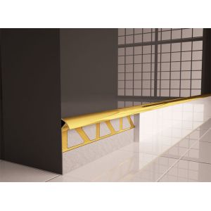 China Ceramic Tile Aluminum Transition Strip 2.5m Metal Trimming Strip on sale