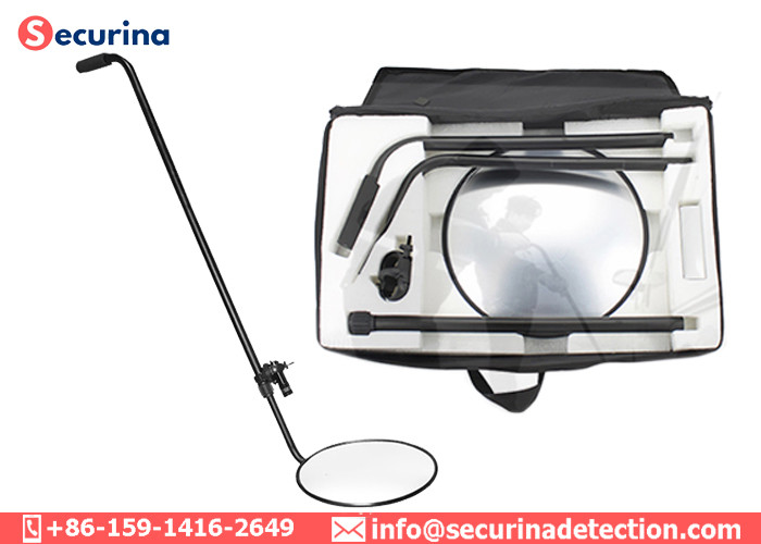 Lightweight Undercarriage Inspection Mirror 12 Inch Acrylic Lens For Anti Explosion