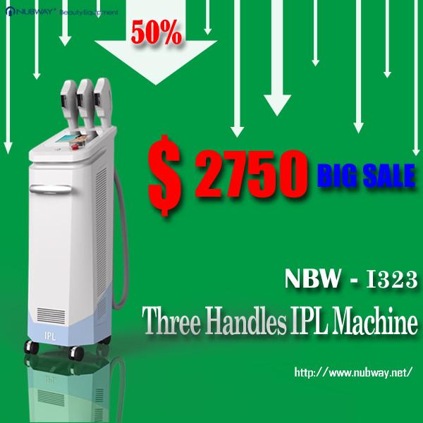 50% discounts lowest Prices! best 3 handles IPL acne removal system supplier /