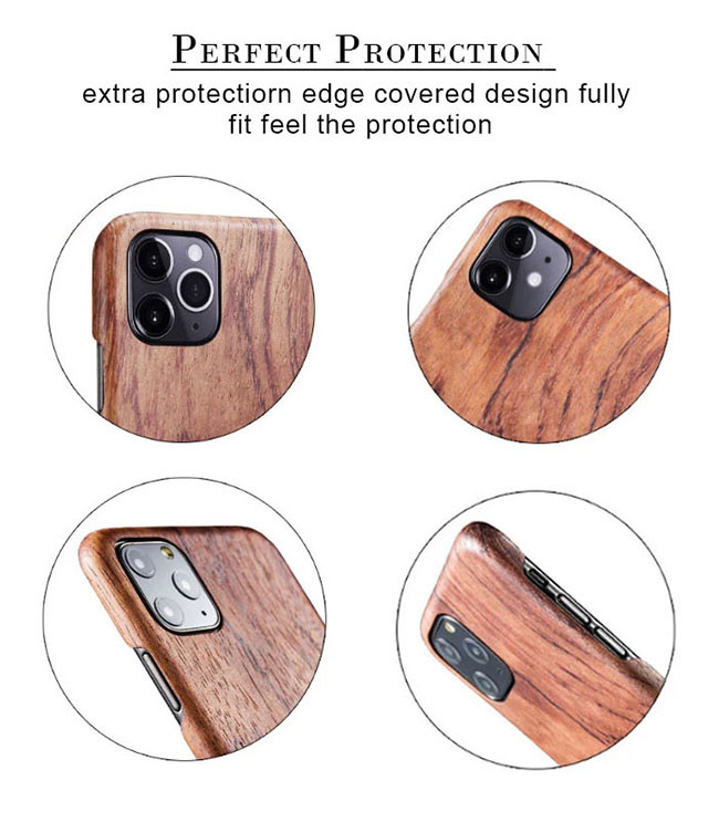 0.2mm Thick Engraved Wooden Phone Case For iPhone 11 Pro Max