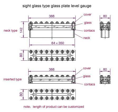 High Pressure Carbon Steel Reflex Level Gauge For Water Tank Boiler