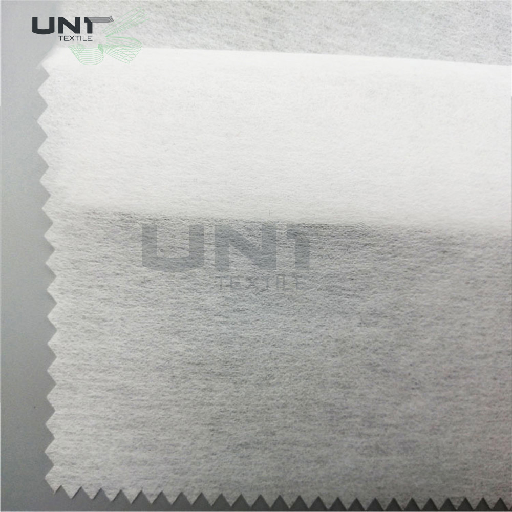 LDPE Coating 1025H Chemical Bond Fusible Nonwoven Interlining For Garment
