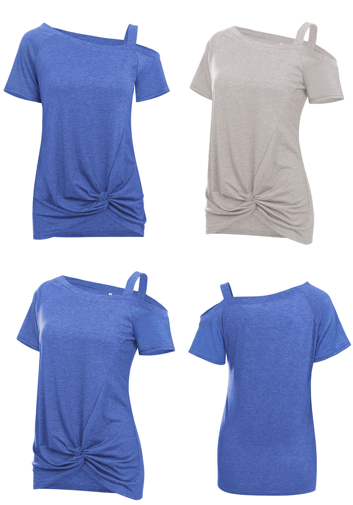 Hot Selling Fashion Sports Short Sleeve Tops Quick Dry Women Sexy Splicing T-shirt