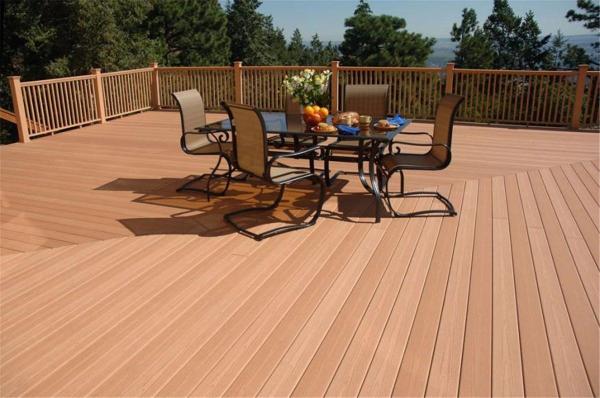 Type Composite Wood Floor 150mm*25mm for Outdoor Flooring Solid Wood Composite