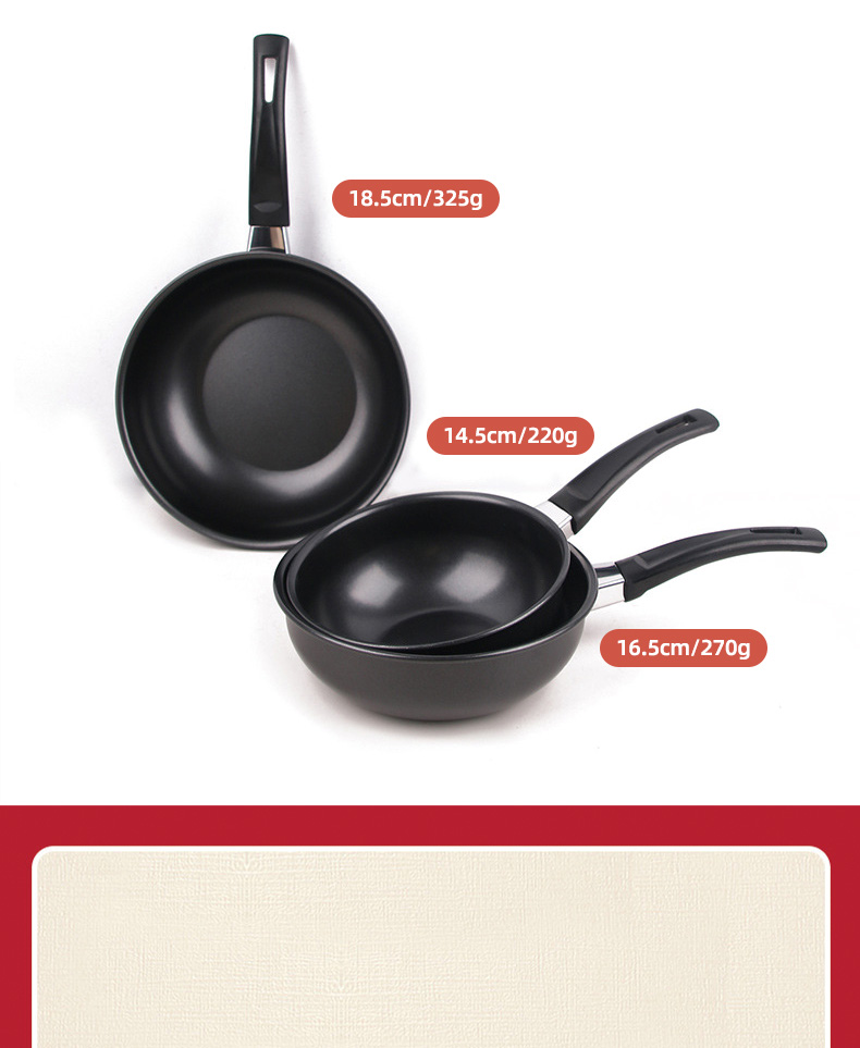 New Design Kitchen Cooking Sauce Pan Cookware Milk Pot Non-stick Iron Saucepan Cookware Pot With Bakelite Handle