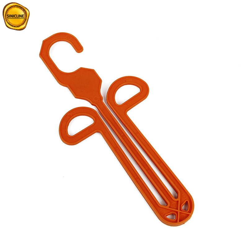 Customized Logo Orange Plastic Hanger For Shoes/ Slippers