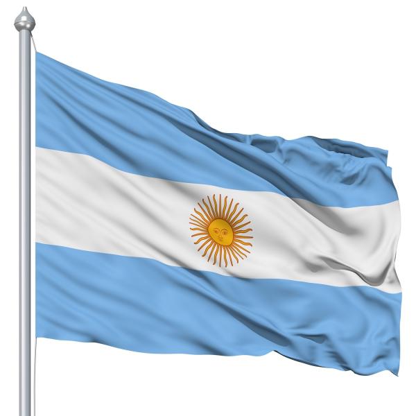90x150cm The AR Argentina Flag Knitted Polyester Outdoor Canvas Header With
