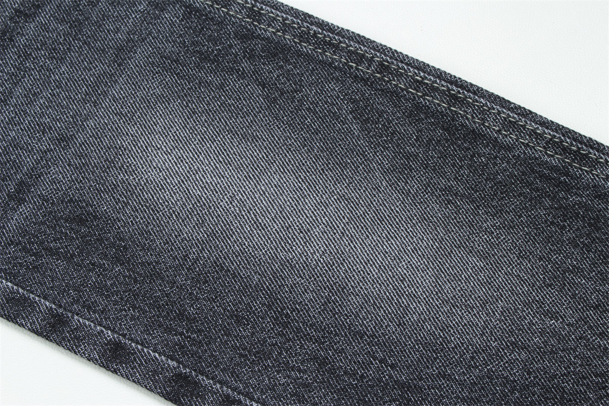 100% Cotton 12 Once Virgin Cotton Rigid Denim Fabric For Jeans