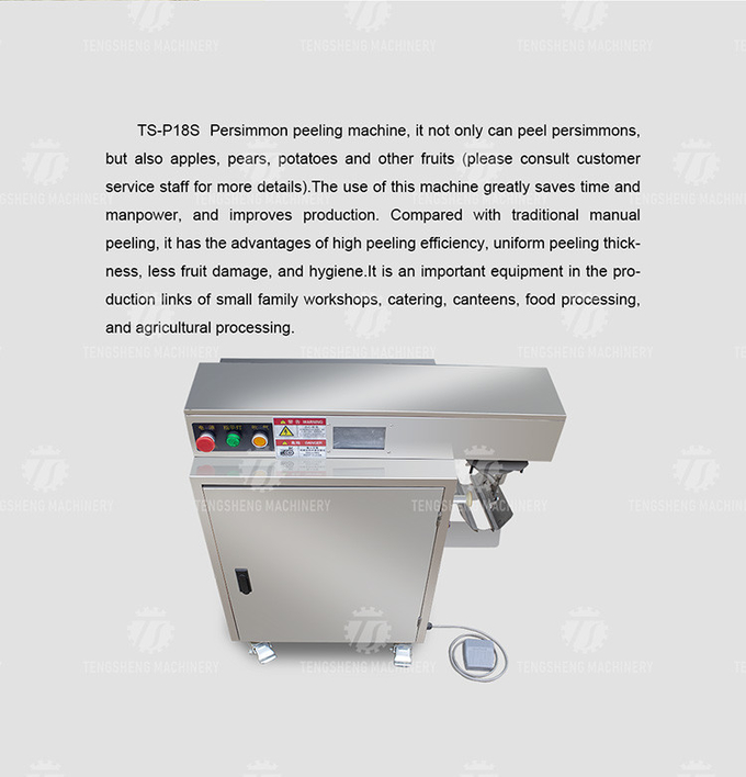 100MM Diameter Fruit And Vegetable Peeler Machine Commercial Food Processor