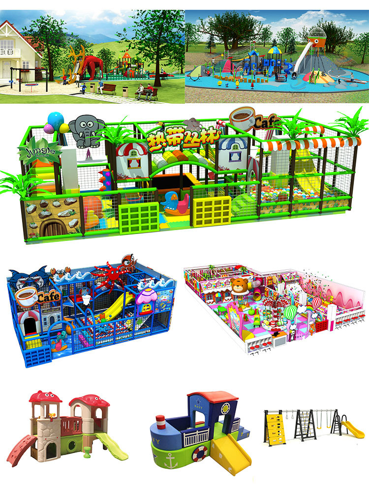 Kindergarten Childrens Plastic Slide , Durable Toddler Swing And Slide Set