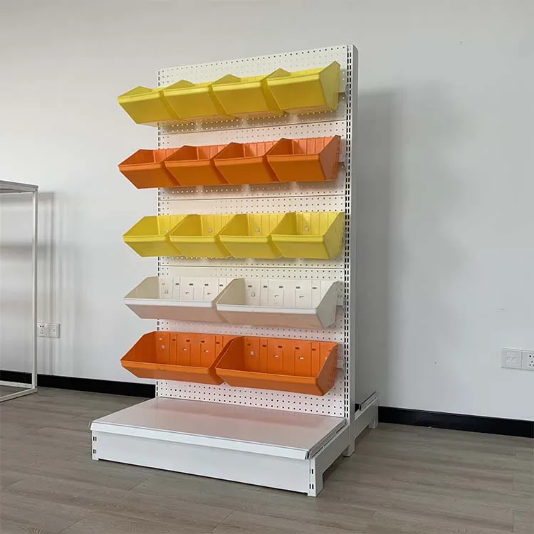 Customized Color Size supermarket convenience gondola snack shelf snack display racks candy supermarket shelves