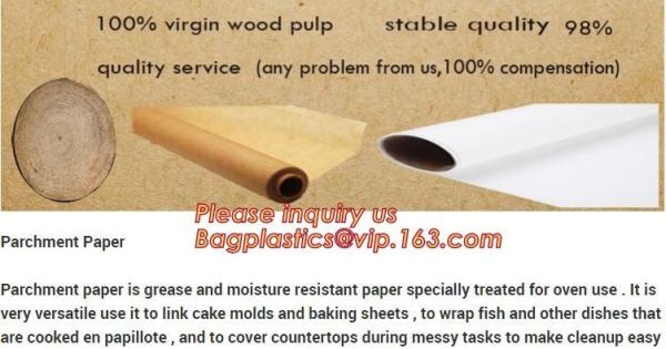 chocolate parchment floral wrapping paper,Food grade unbleached baking parchment