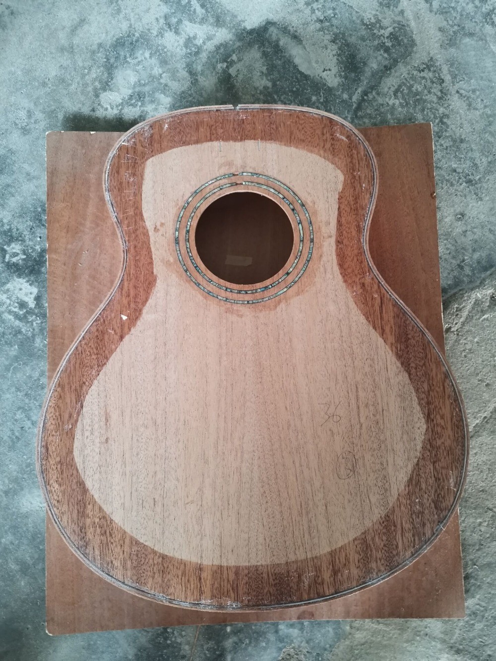 Custom O Body 39 Inch Abalone Binding Sunburst Color Acoustic Guitar Accept Guitar, Amp, Pedal OEM