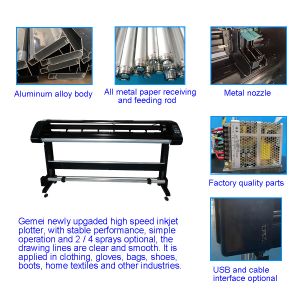 High Speed CAD Inkjet Printer Pattern Plotter Cutter No Need Replacement Ink