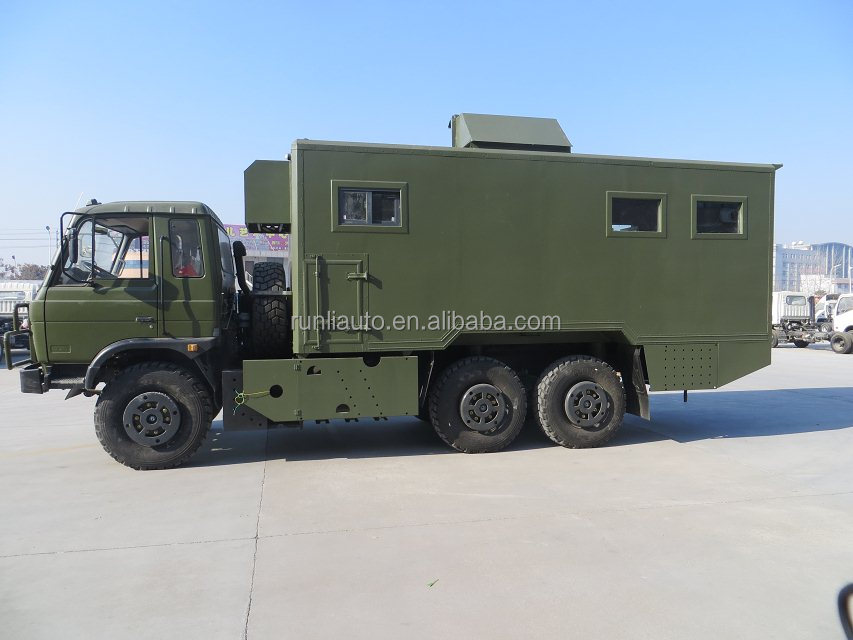 Dongfeng 6x6 All Driven Cargo Van Truck Mobile Food Truck GB17691-2005