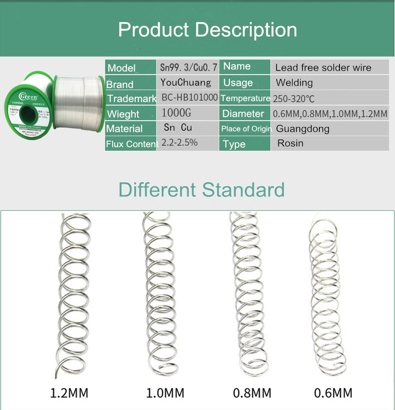 Silvery Grey Soldering Wire Material , Sn 99.3 / Cu0.7 Lead Free Solder Wire