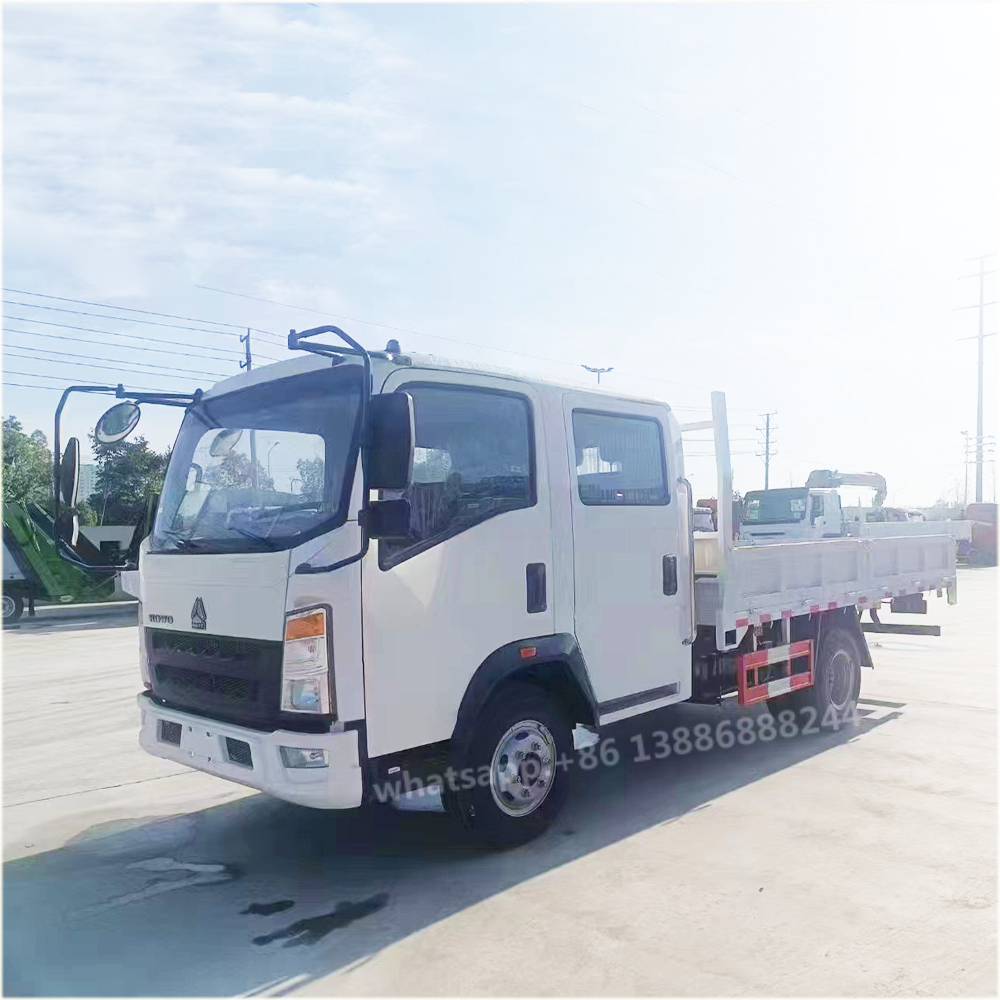 HOWO Euro 3 Double Row Cargo Truck With the Best Price Pickup Truck