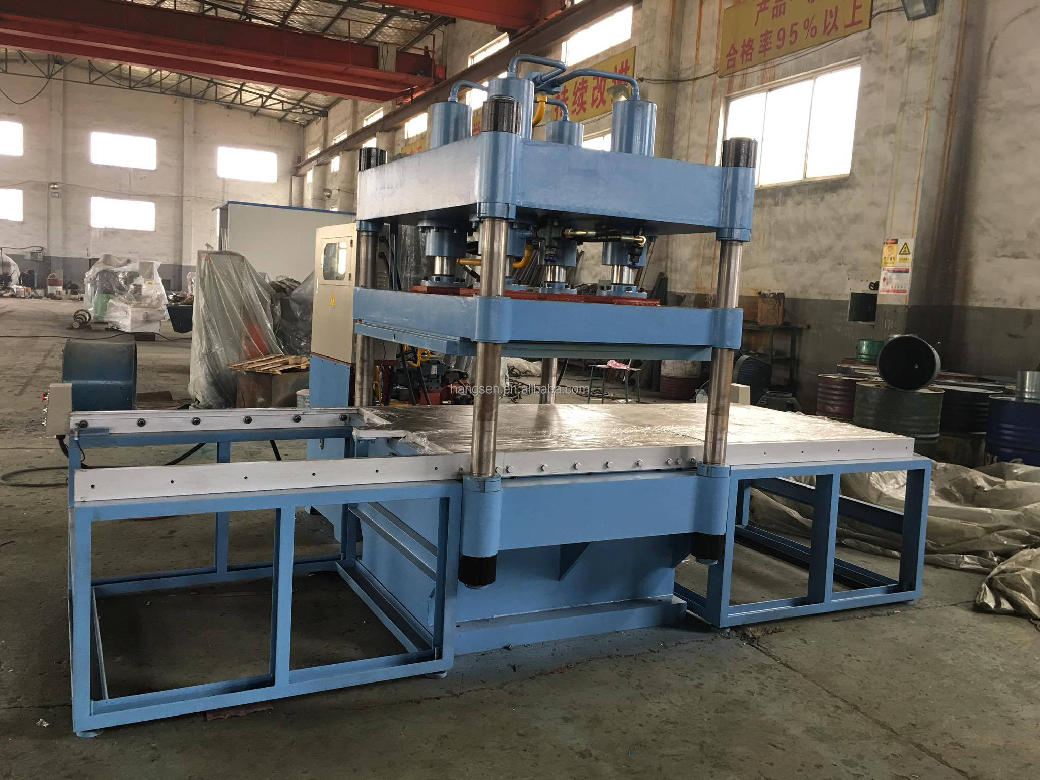 100T 5.5KW Rubber Heat Press Machine Rubber Tile Vulcanizing Press