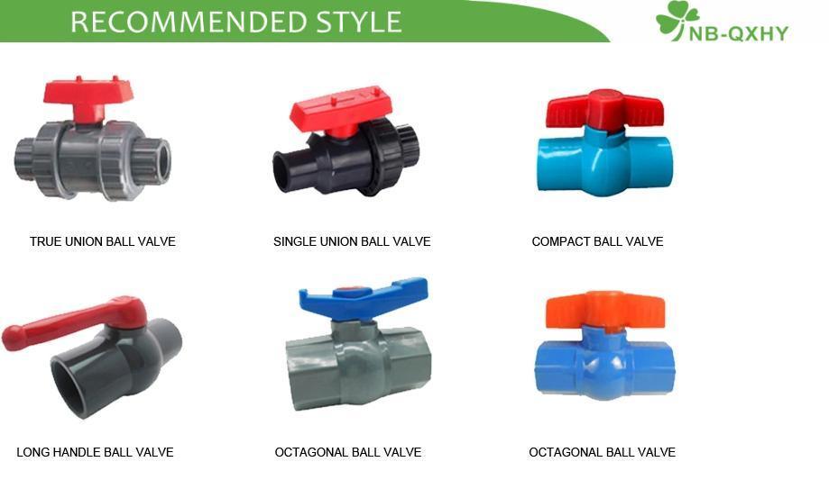 2&prime; &prime; -8&prime; &prime; PVC Manual Flange Red Handle Compact Butterfly Valve
