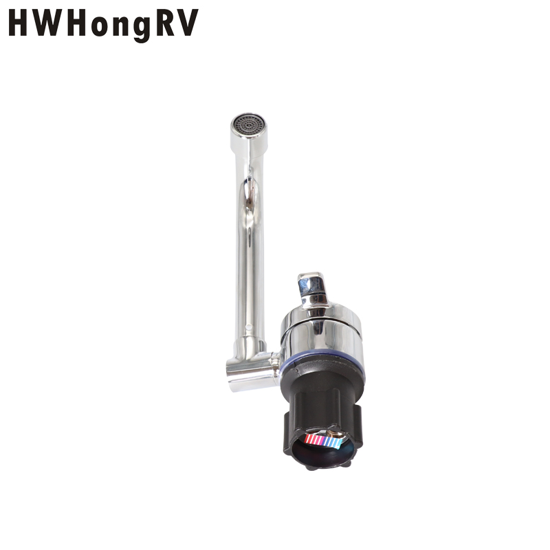 RV folding faucet sink matching faucet up, down, left and right 360 rotating kitchen hot and cold water faucet