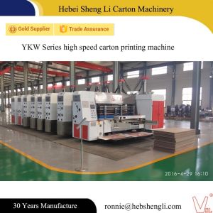 Electric Flexographic Box Printing Machine , Auto Paper Box Printing Machine