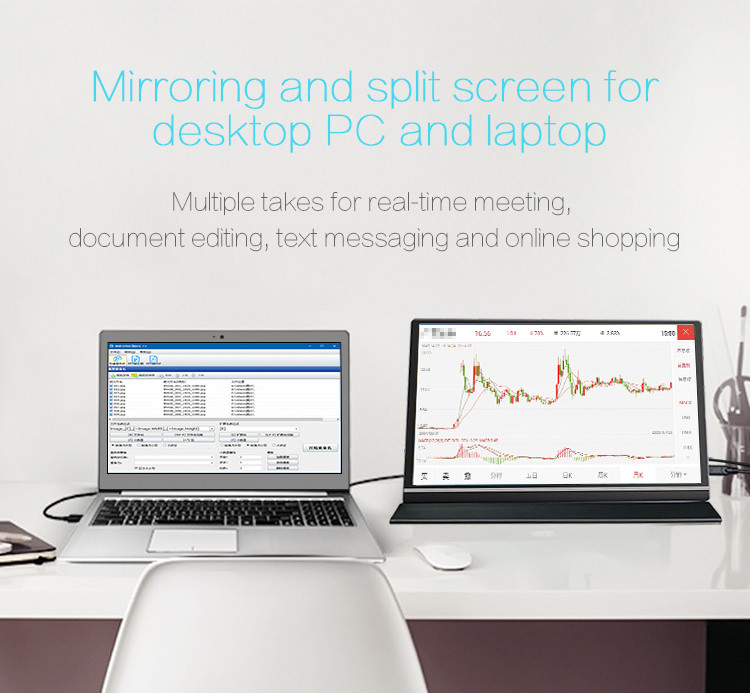 1000:1 Contrast Synchronized Screen 15.6 Inch HDR Portable Monitor