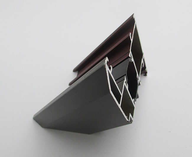 Black Painted / Wood Grain Aluminum Window Profile American Standard TX-871