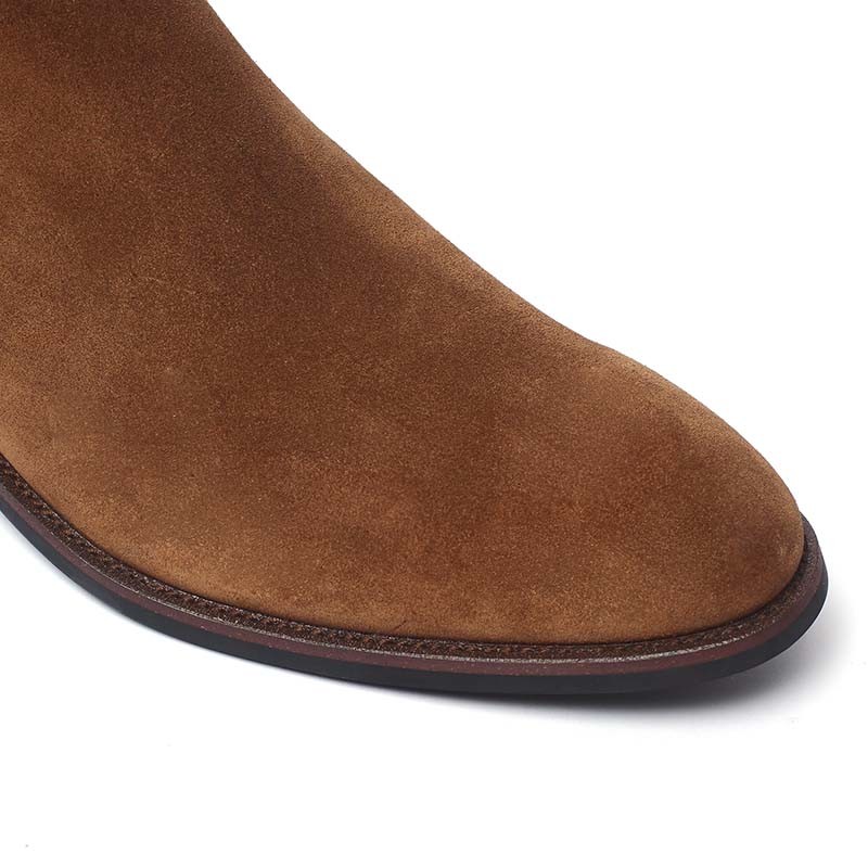 Autumn Tan Anti Odor Mens Genuine Leather Chelsea Boots