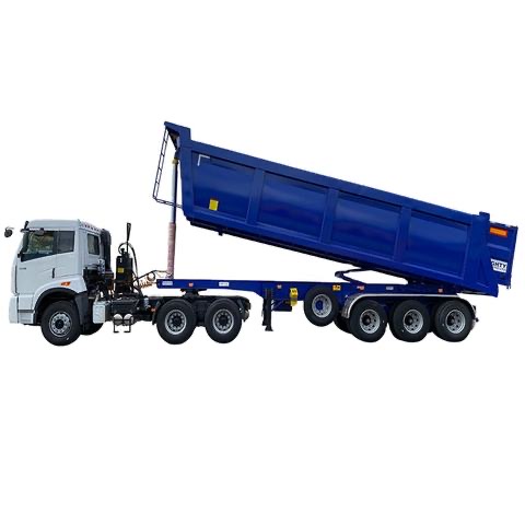 China foreign trade steel make from load 30 to 100 ton agriculture dumper tipper semi trailer 3/4/5/6 axles dumper truck trailer